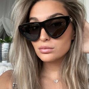 Gucci Black Cat-Eye Sunglasses